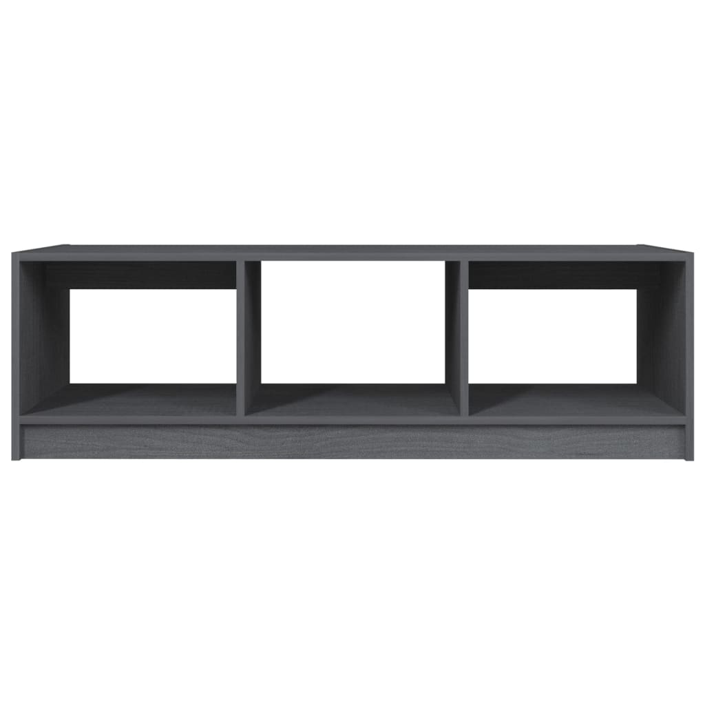 Coffee table 110x50x34 cm solid pine grey