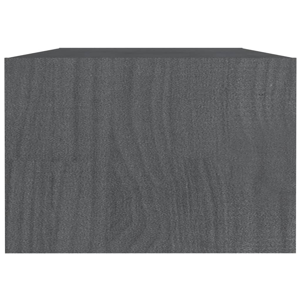 Coffee table 110x50x34 cm solid pine grey
