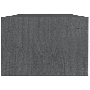 Coffee table 110x50x34 cm solid pine grey