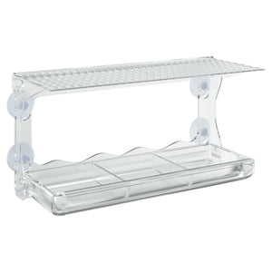 Bird feeders for window 2 pcs acrylic 30x12x15 cm
