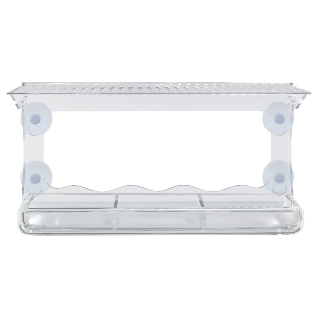 Bird feeders for window 2 pcs acrylic 30x12x15 cm