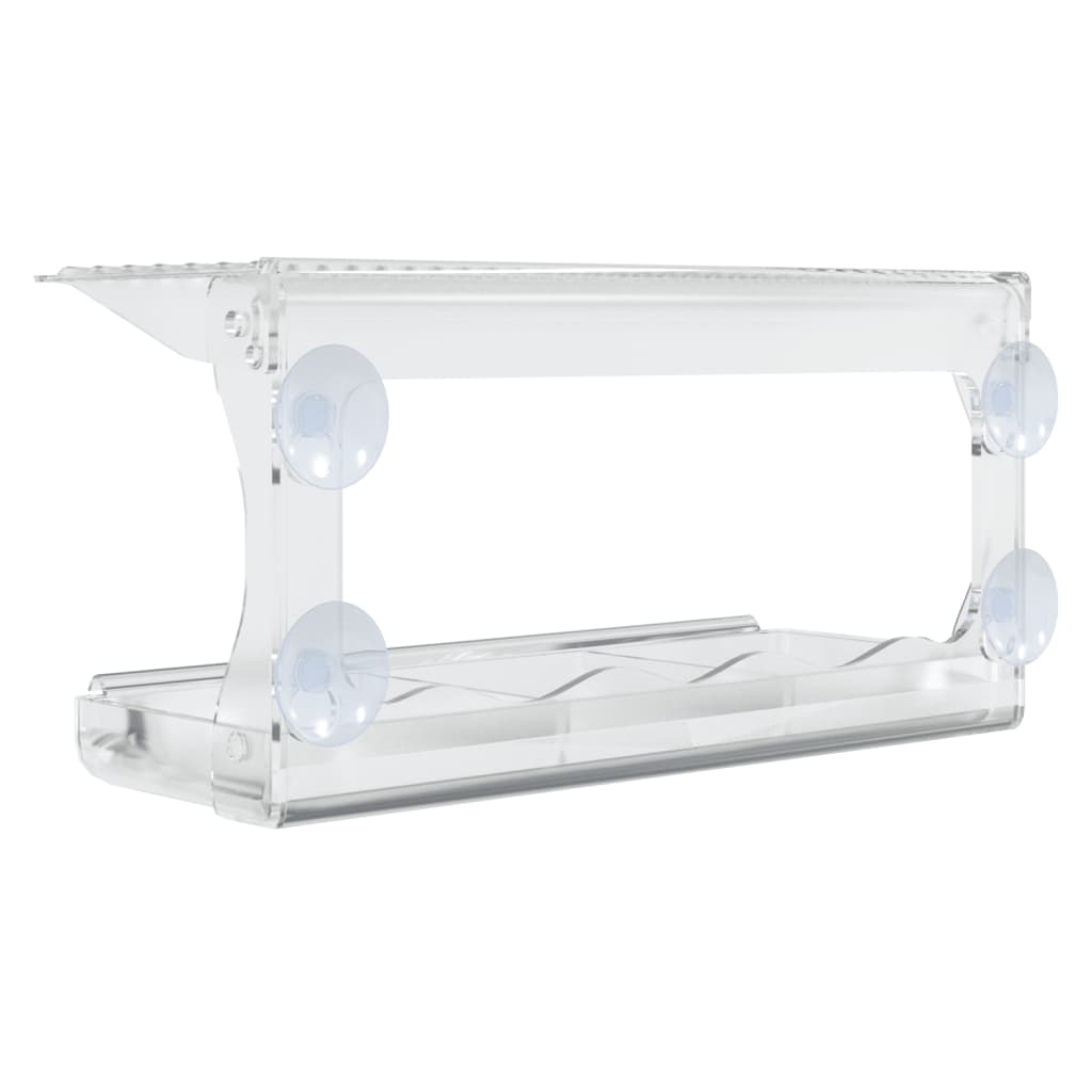 Bird feeders for window 2 pcs acrylic 30x12x15 cm
