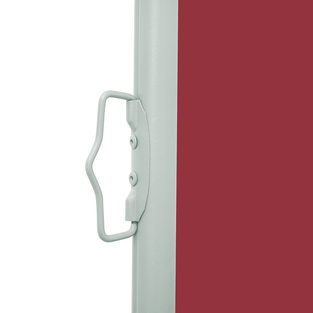 Retractable side awning 140x500 cm red