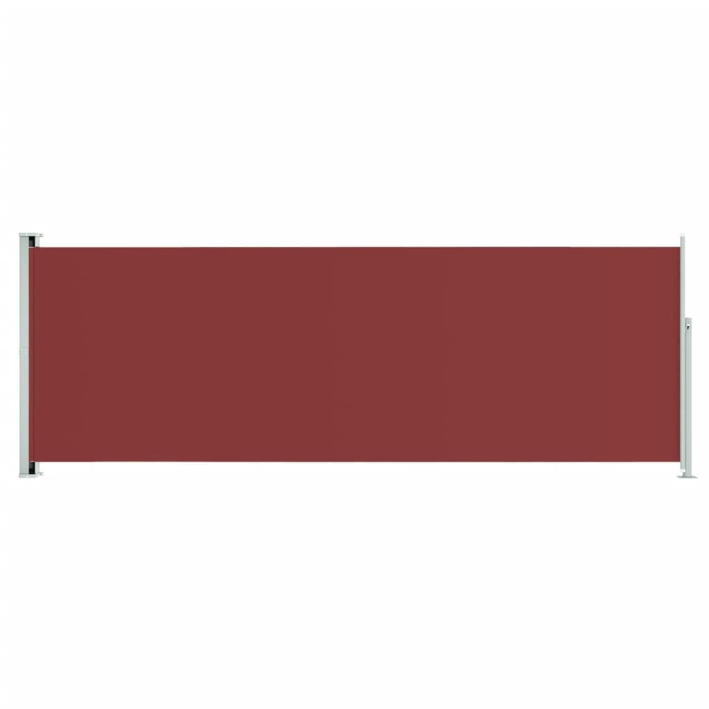 Retractable side awning 220x600 cm red