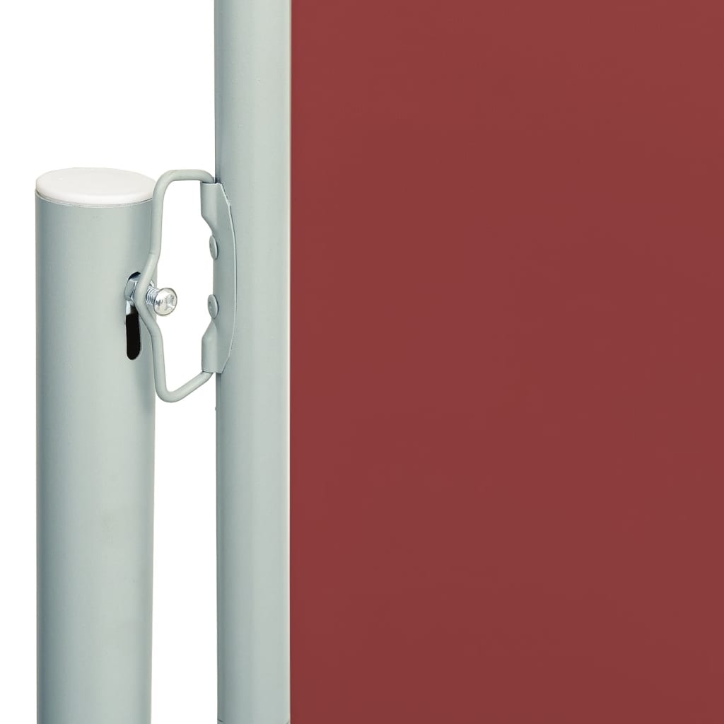Retractable side awning 220x600 cm red