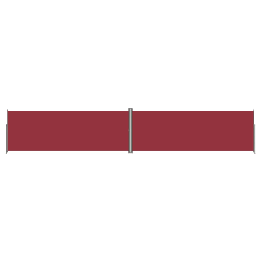 Retractable side awning 220x1200 cm red