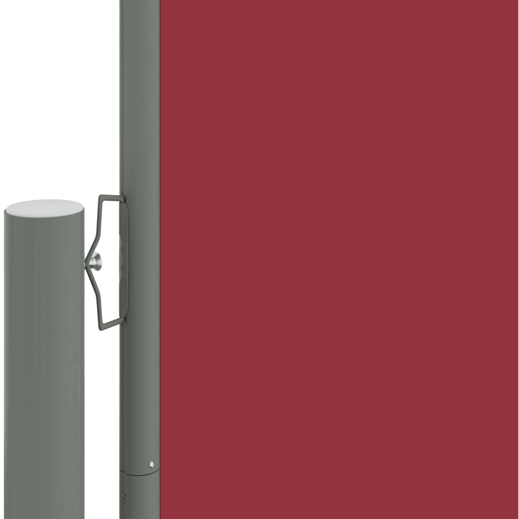 Retractable side awning 220x1200 cm red