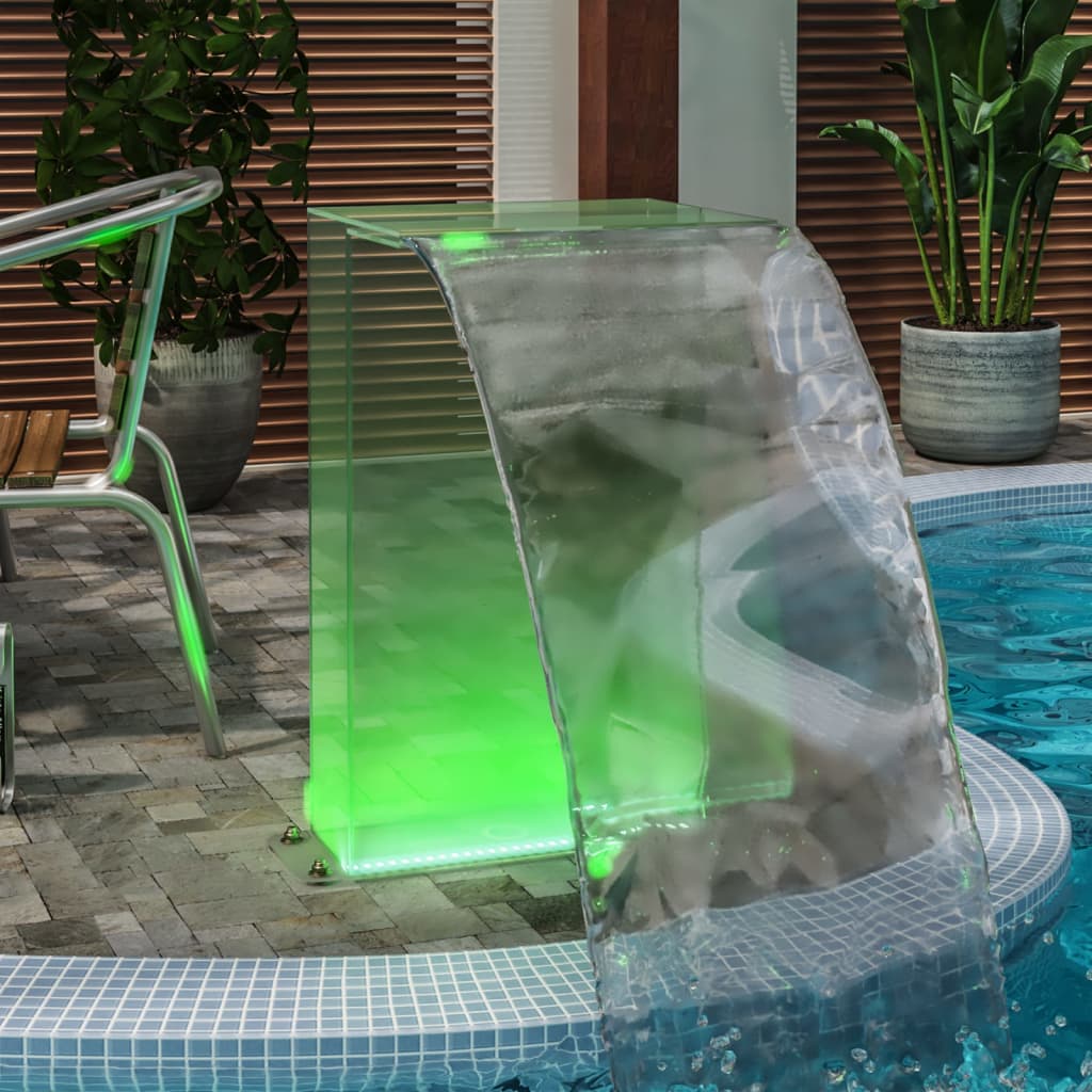Pool fountain with RGB LED acrylic 51 cm