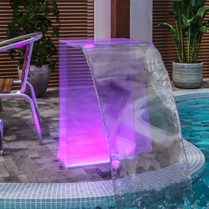 Pool fountain with RGB LED acrylic 51 cm