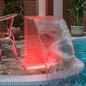 Pool fountain with RGB LED acrylic 51 cm