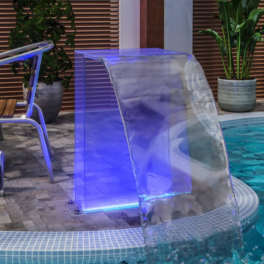Pool fountain with RGB LED acrylic 51 cm