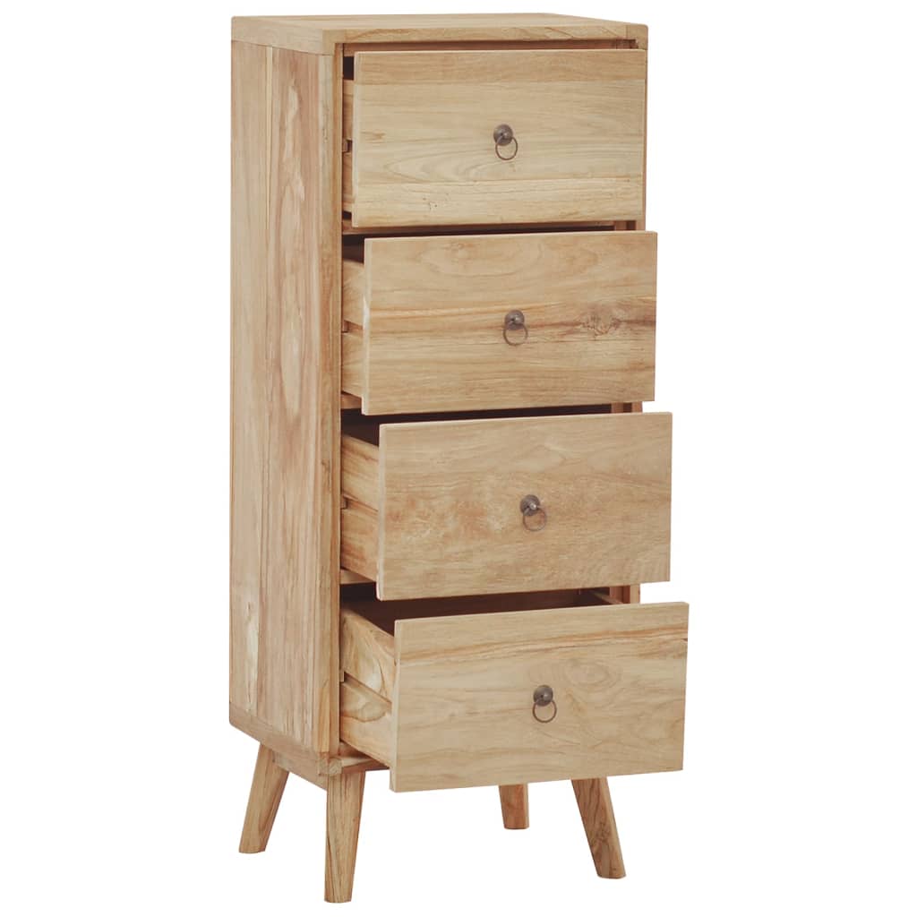 Chest of drawers 40x30x100 cm solid teak