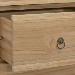 Chest of drawers 40x30x100 cm solid teak