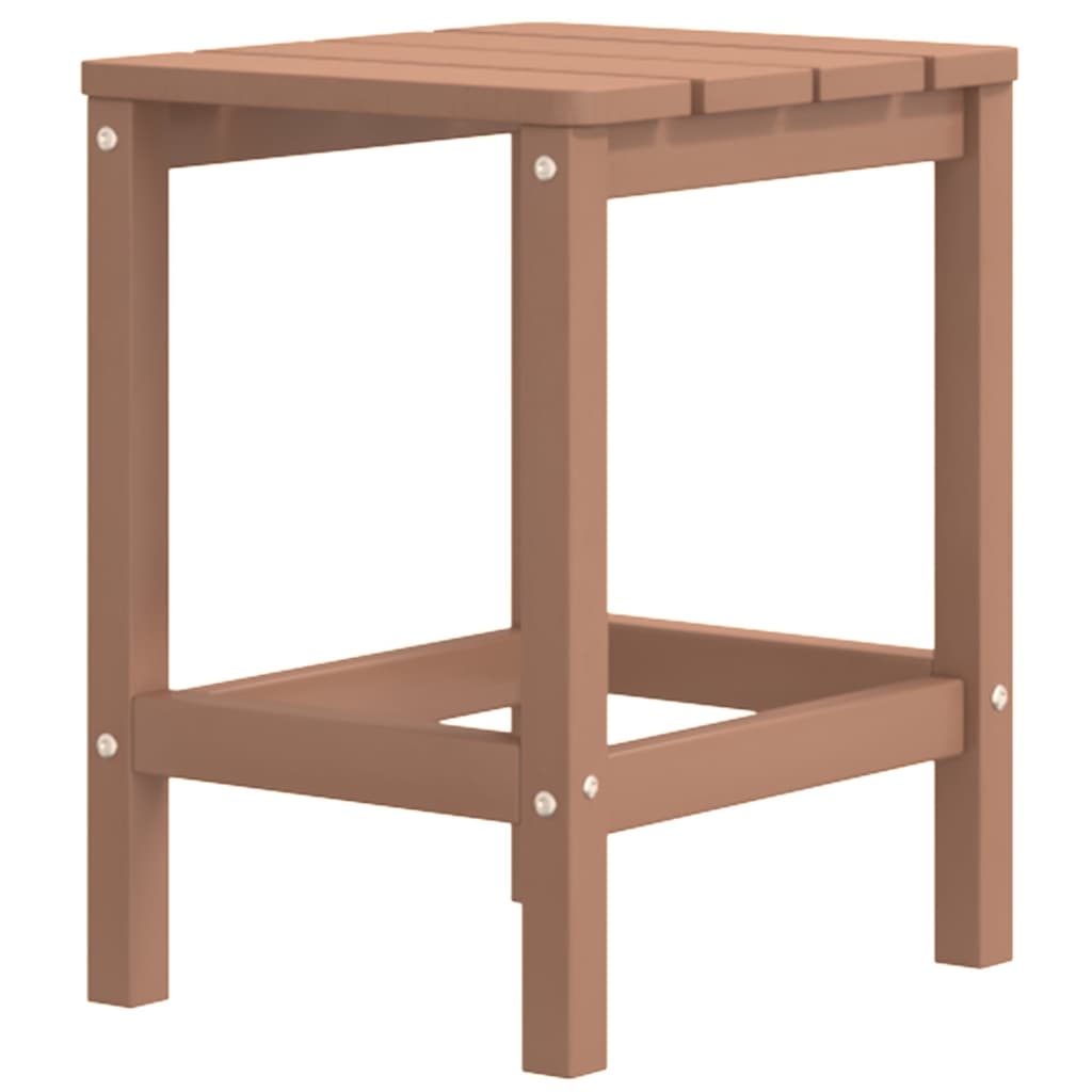 Adirondack garden chair with table HDPE brown