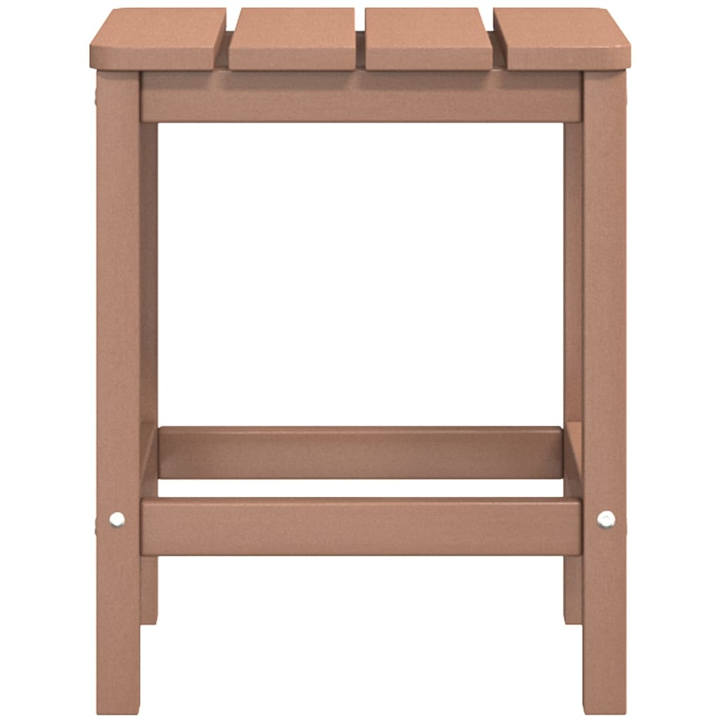 Adirondack garden chair with table HDPE brown