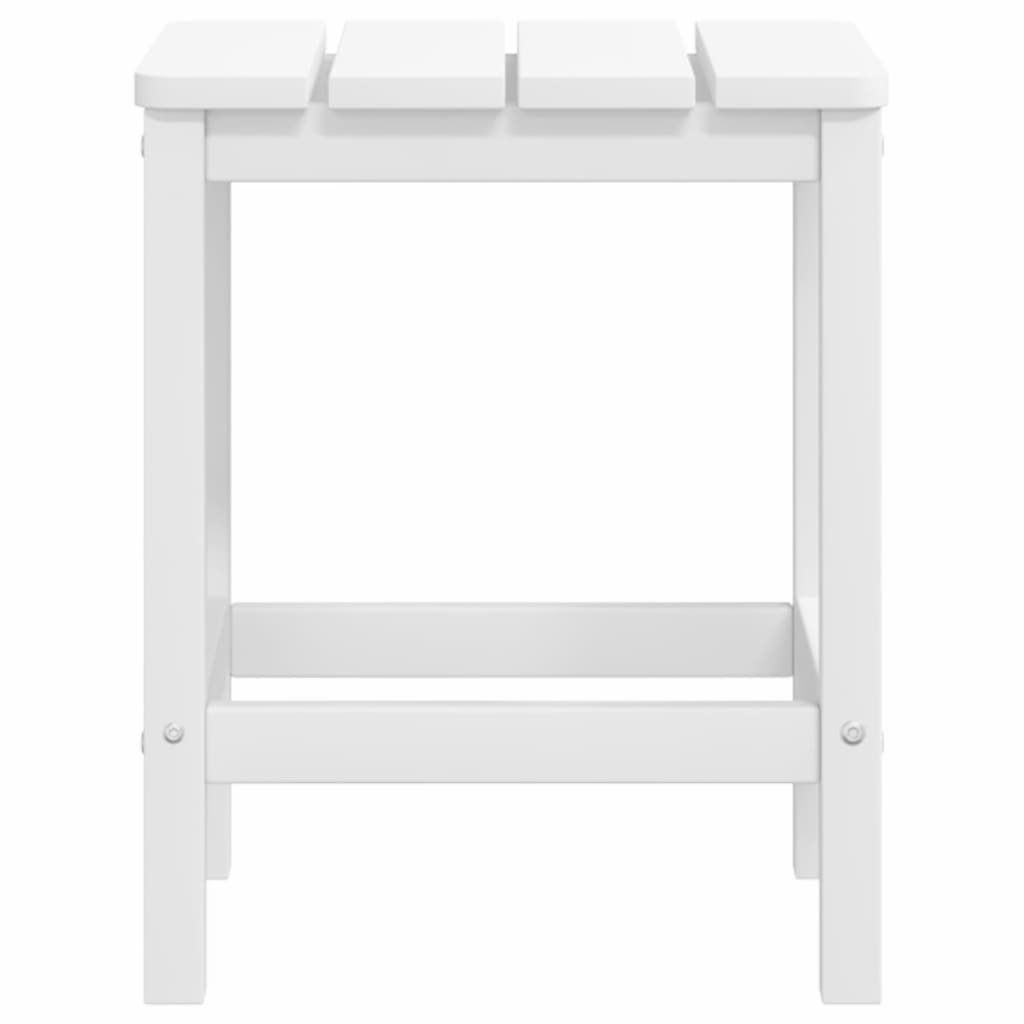 Adirondack chairs with footrest and table HDPE white