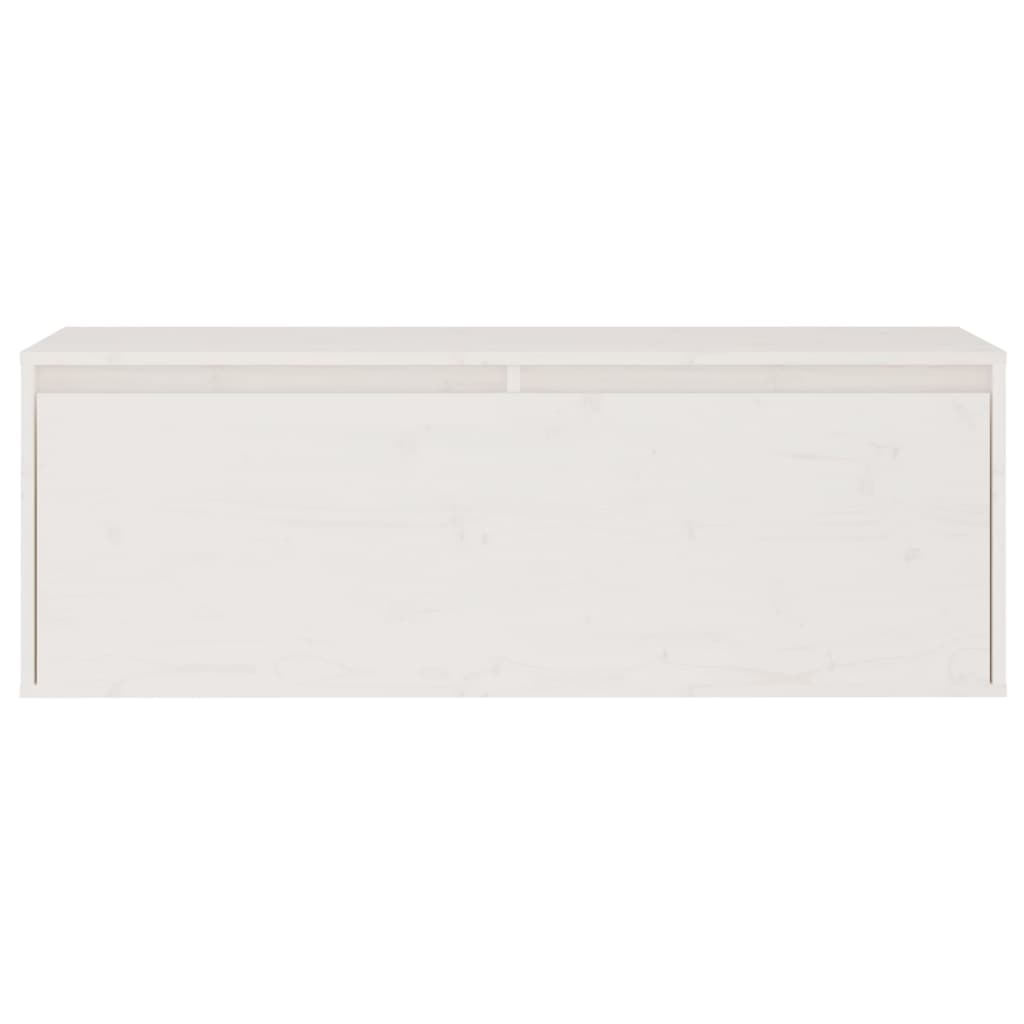 3-piece TV cabinet set White solid wood pine