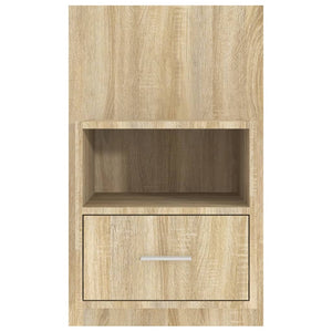 Veggmonterte nattbord 2 stk sonoma oak