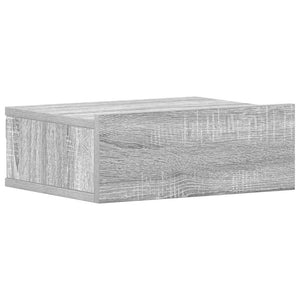 Floating bedside table 2 pcs gray sonoma 40x30x15 cm engineered wood
