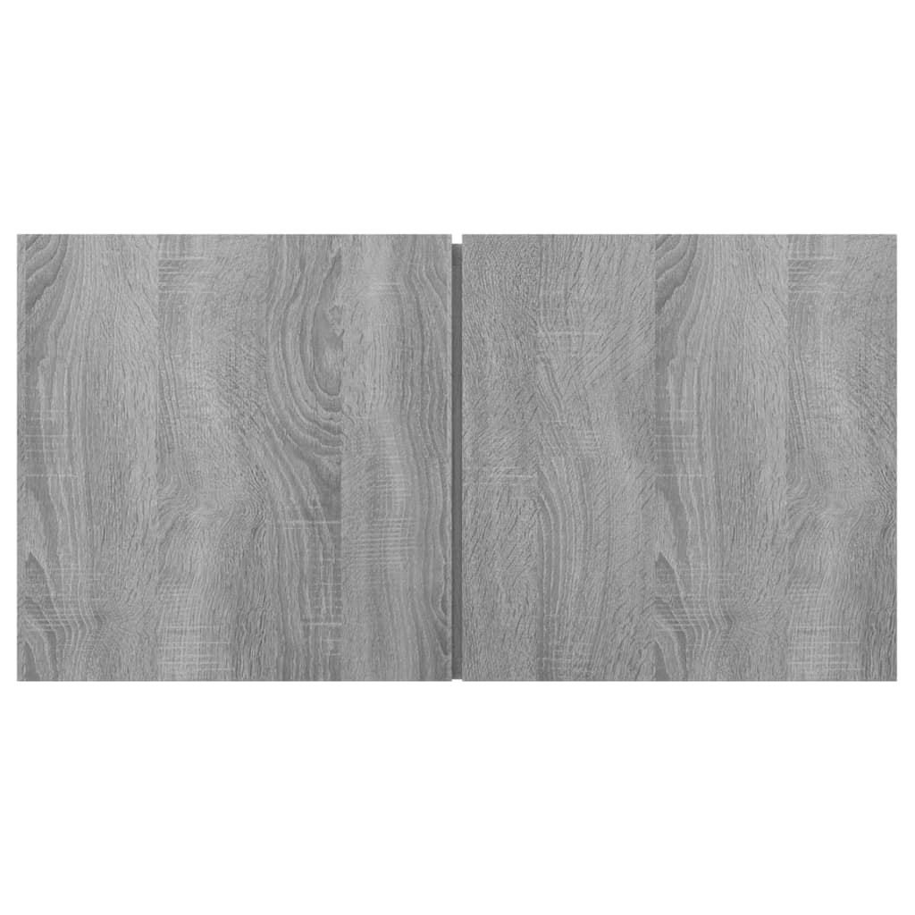 Hanging TV benches gray sonoma 60x30x30 cm engineered wood