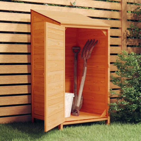 Garden shed brown 55x52x112 cm solid spruce wood