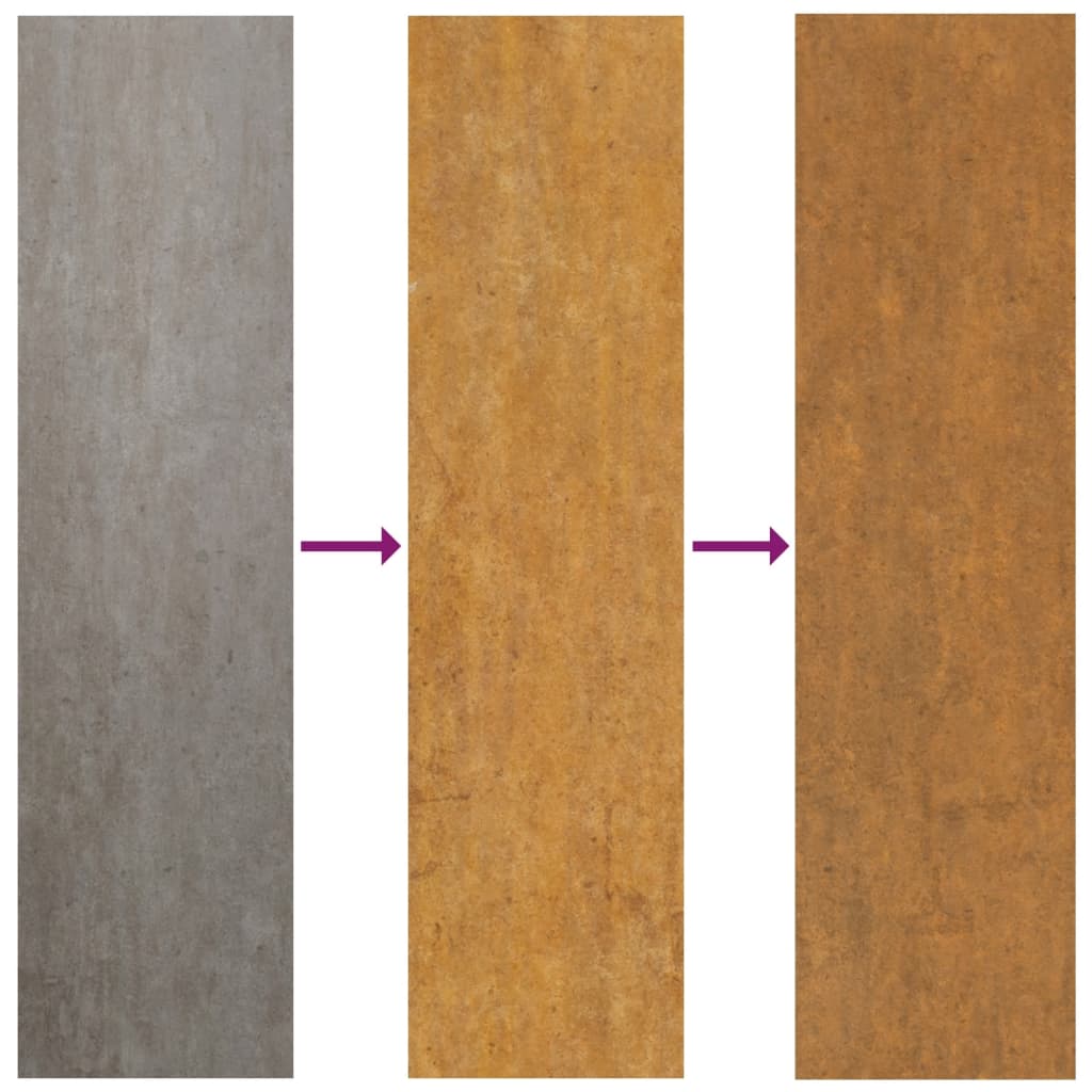 Raised bed 1150x100x36 cm corten steel