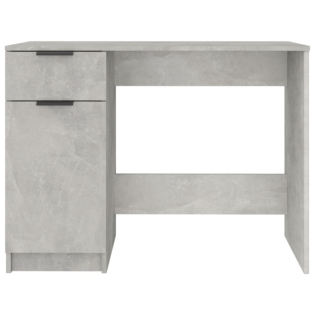 Desk cabinet concrete grey 100x50x75 cm engineered wood