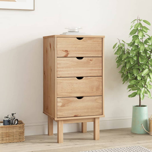 Chest of drawers OTTA 45x39x90 cm solid pine wood