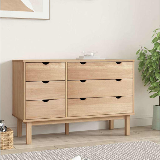 Chest of drawers OTTA 111x43x73.5 cm solid pine wood