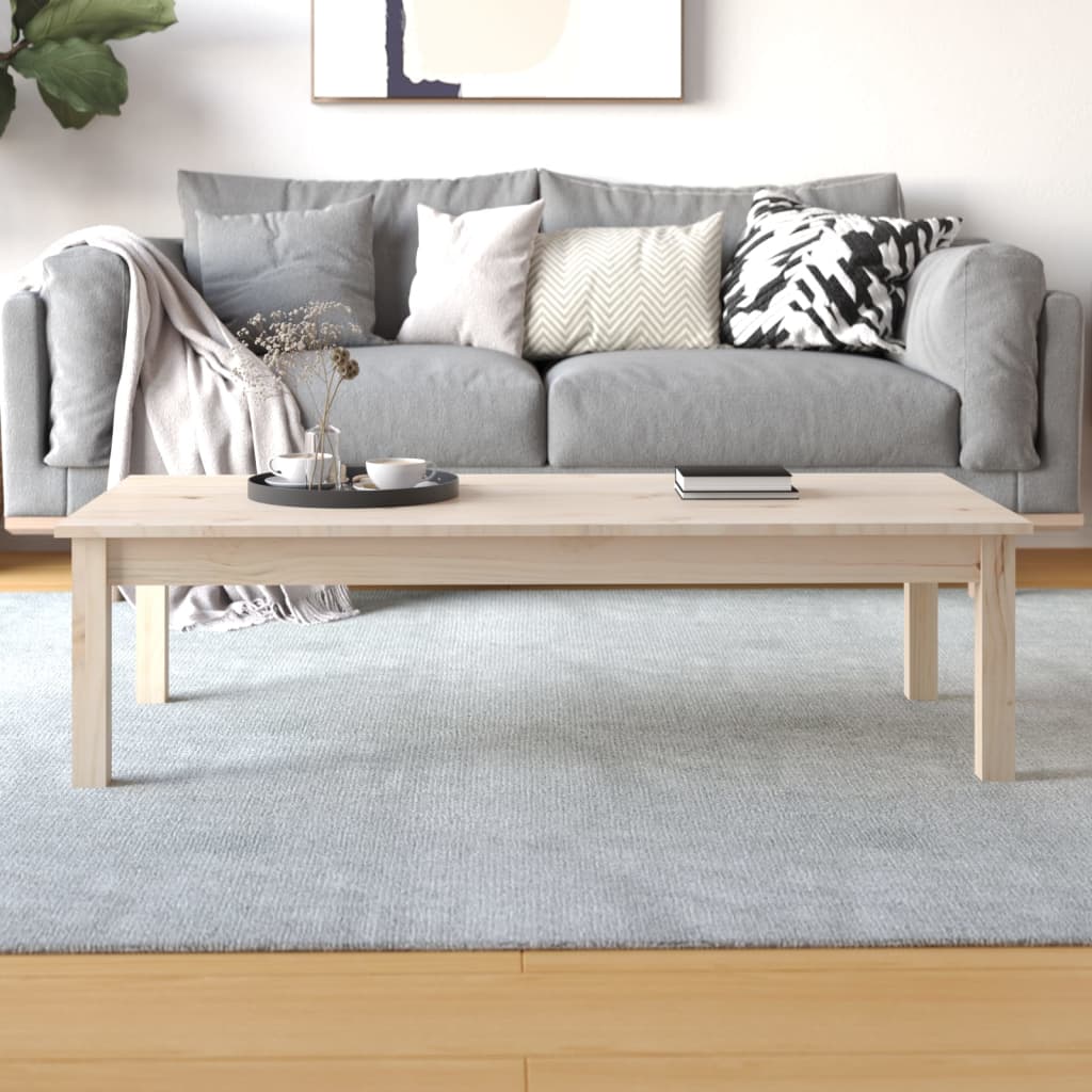 Coffee table 110x50x30 cm solid pine