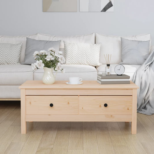 Coffee table 100x50x40 cm solid pine