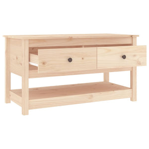 Coffee table 102x49x55 cm solid pine wood