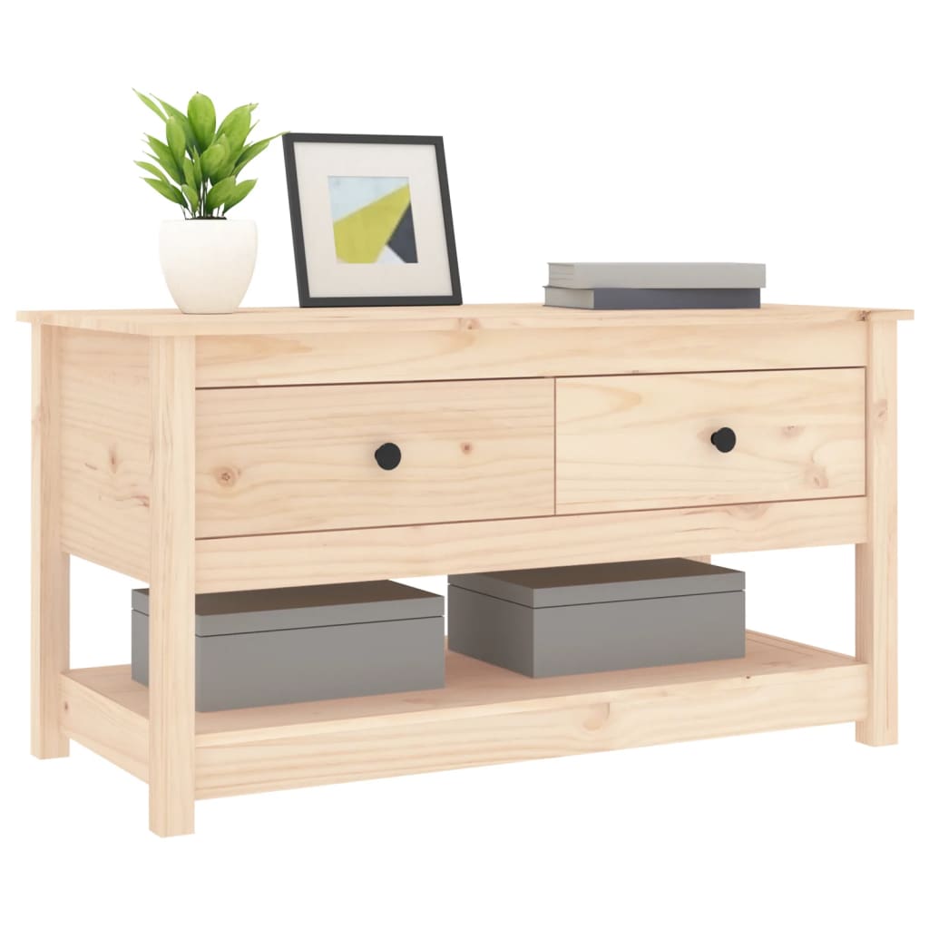 Coffee table 102x49x55 cm solid pine wood