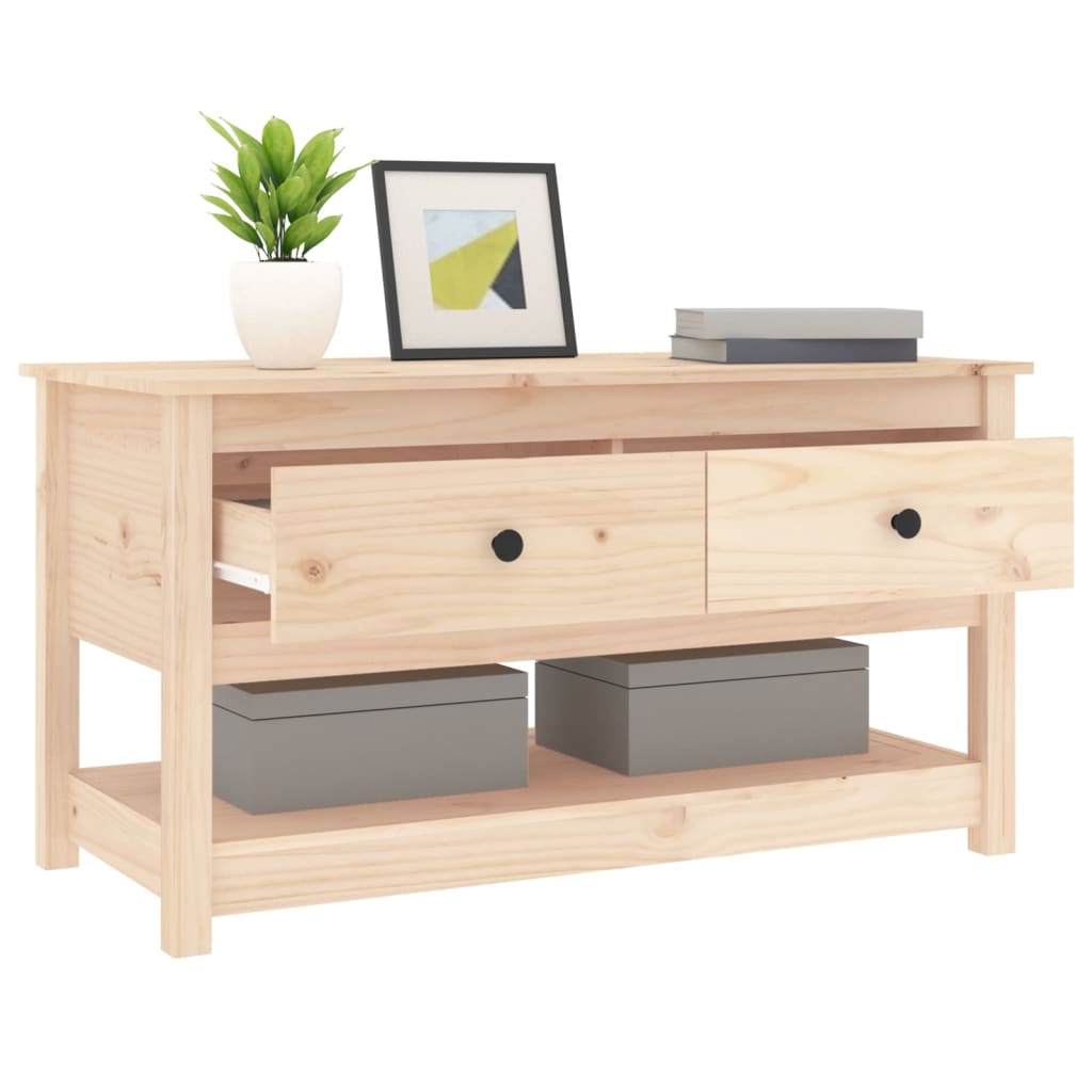 Coffee table 102x49x55 cm solid pine wood