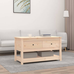 Coffee table 102x49x55 cm solid pine wood