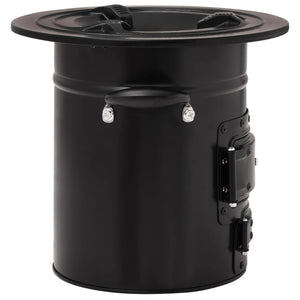 Wood stove for camping black 50x33.5x30.5 cm steel