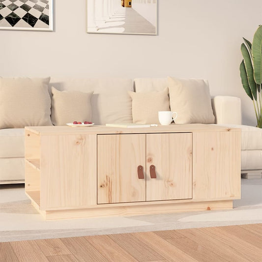 Coffee table 100x50x41 cm solid pine
