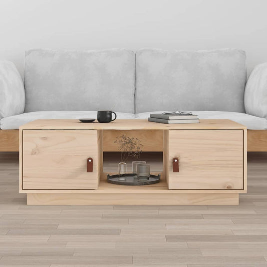 Coffee table 100x50x35 cm solid pine