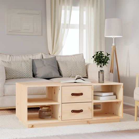 Coffee table 100x50x41 cm solid pine