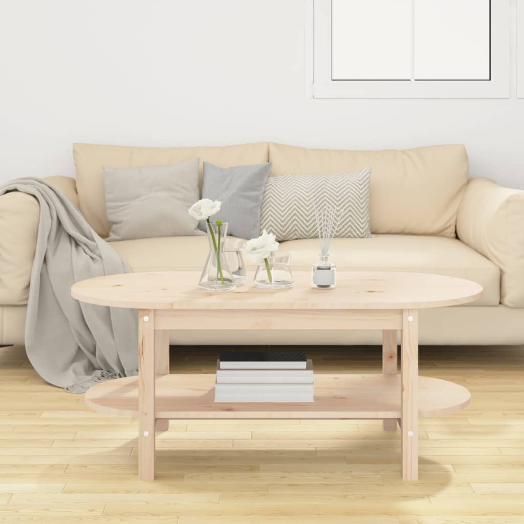 Coffee table 110x55x45 cm solid pine wood