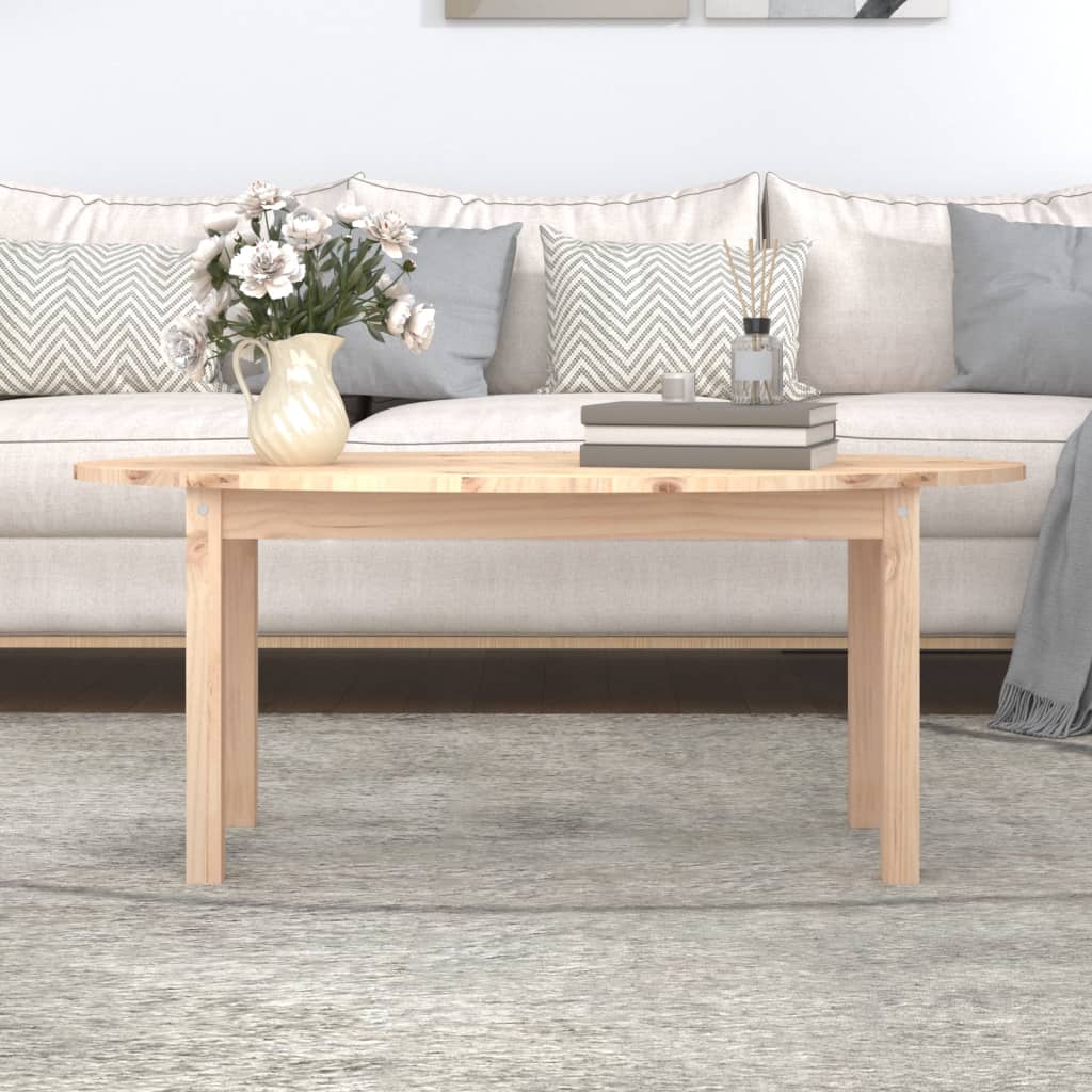 Coffee table 110x55x45 cm solid pine wood