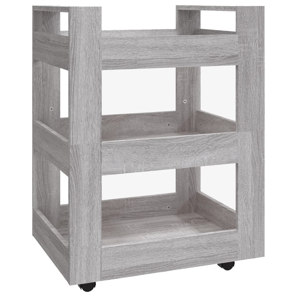 Kitchen trolley gray sonoma 60x45x80 cm engineered wood