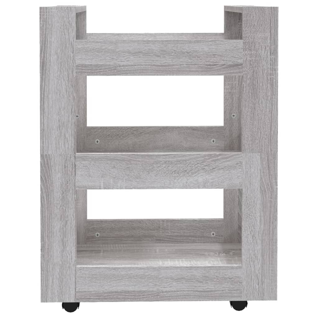 Kitchen trolley gray sonoma 60x45x80 cm engineered wood