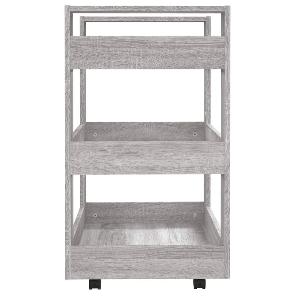 Kitchen trolley gray sonoma 60x45x80 cm engineered wood