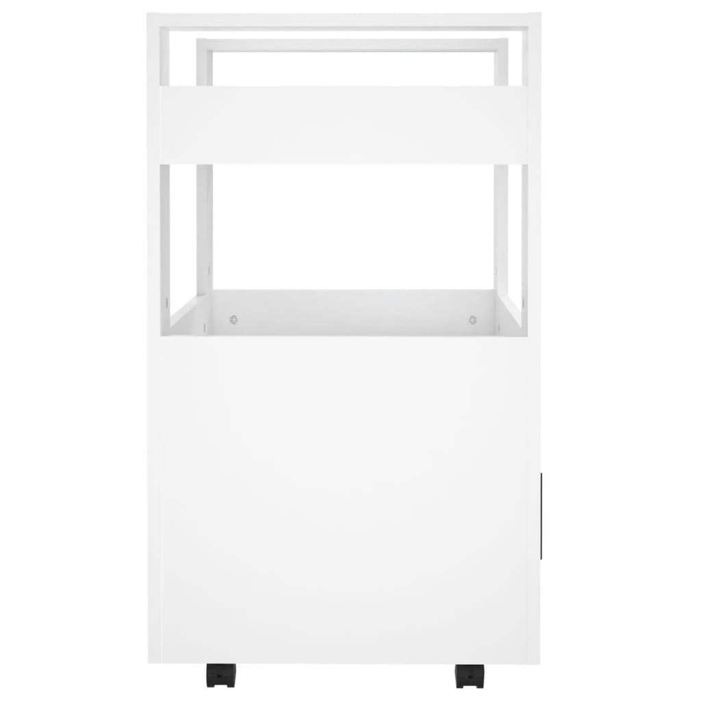 Kitchen trolley white 60x45x80 cm engineered wood