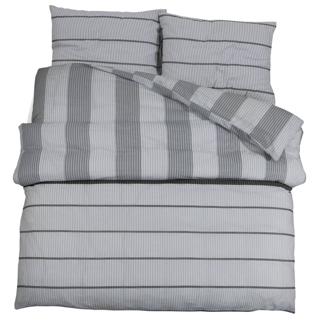 Bedding set gray 200x200 cm cotton