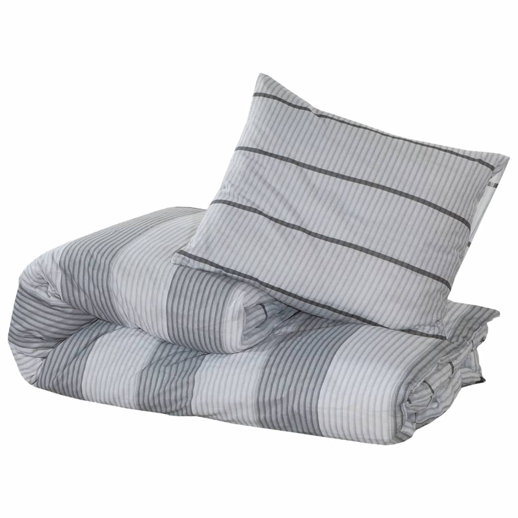 Bedding set gray 200x200 cm cotton