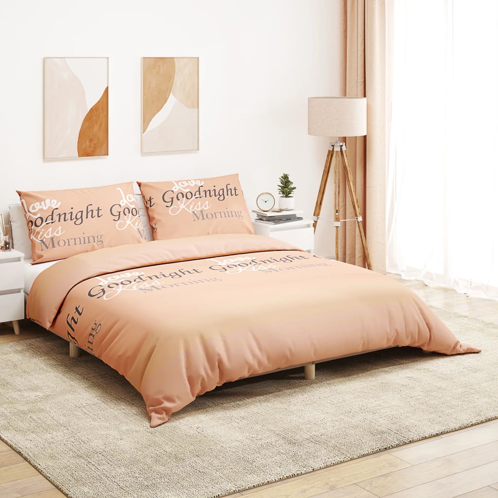 Bedding set pink 140x200 cm cotton