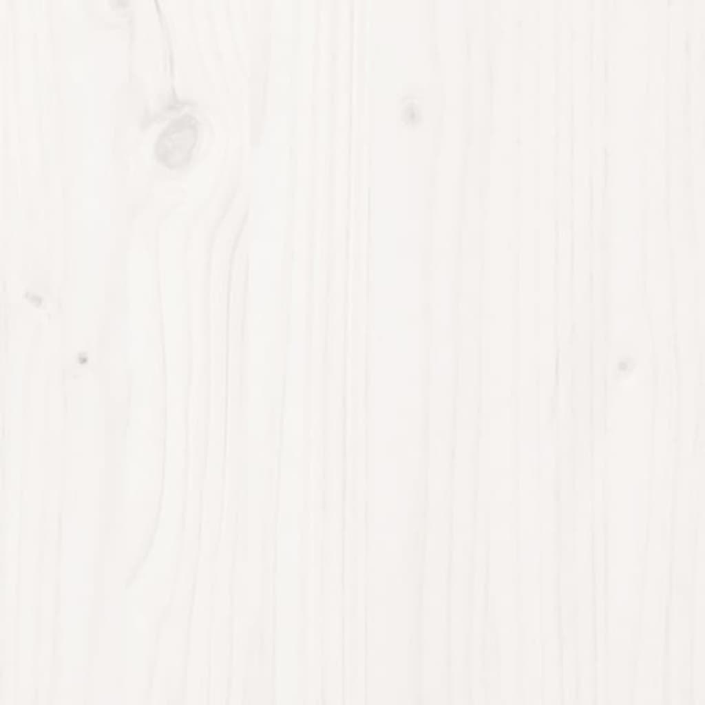 Laundry basket white 88.5x44x76 cm solid pine wood