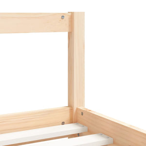 Children's bed frame with drawers 80x200 cm solid pine wood